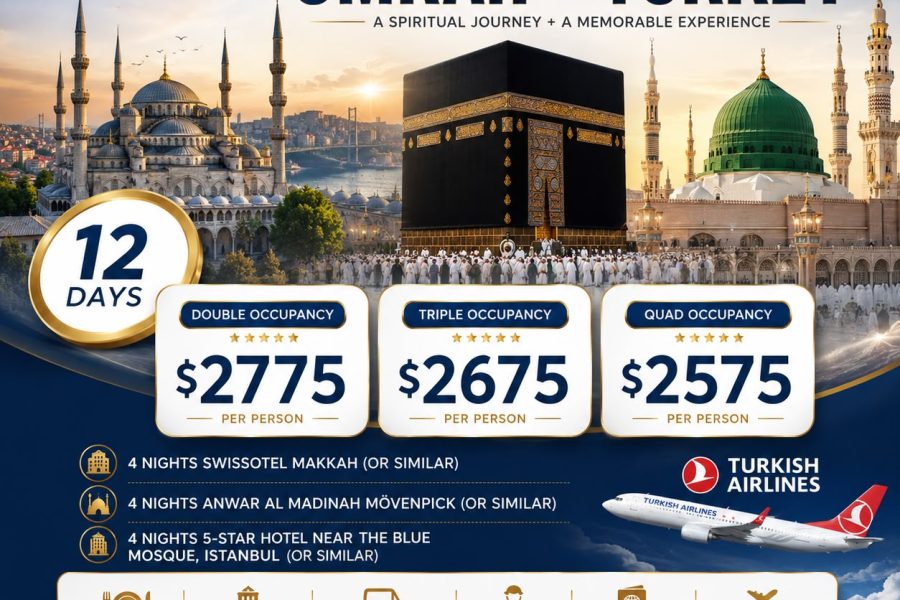 12 Days Umrah + Turkey